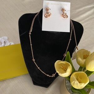 Kendra Scott 🔥 Presleigh Earrings & Necklace SET